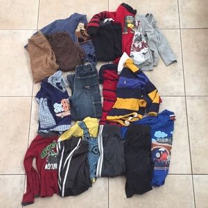 Boys long sleeve shirts and pants